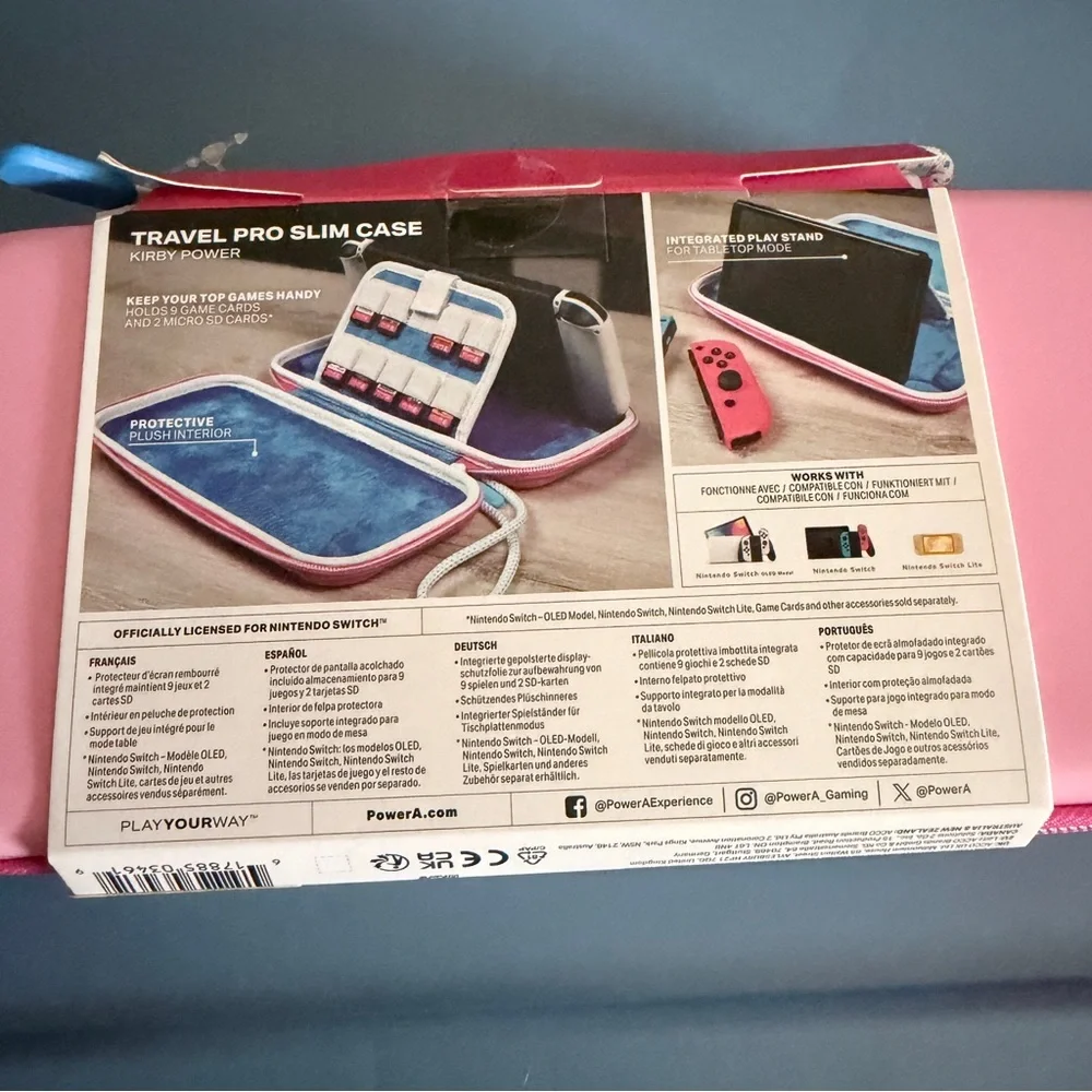 PowerA Kirby Pink Nintendo Switch Case